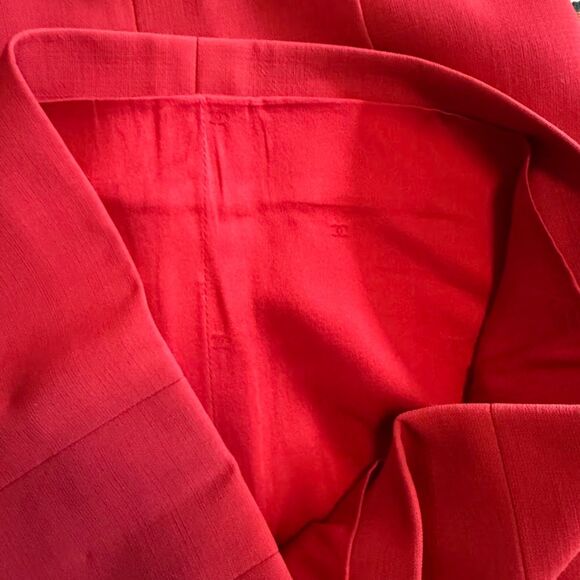 Chanel Boutique Vintage Red Mini Pencil Suit Skirt size Small - Picture 3 of 6